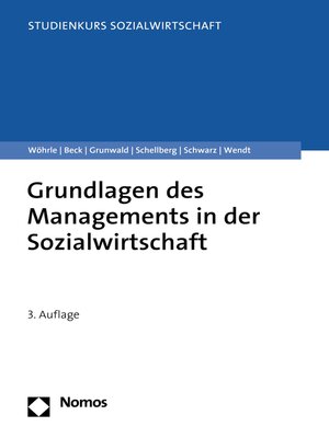 cover image of Grundlagen des Managements in der Sozialwirtschaft